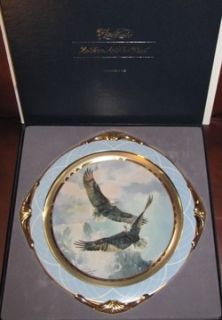 Mario F Fernandez Eagles Fountainhead Collector Plate