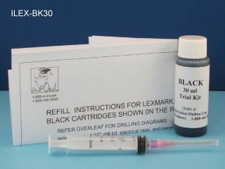 Black Ink for Cartridge Lexmark 12A1970 70 17 50 23A