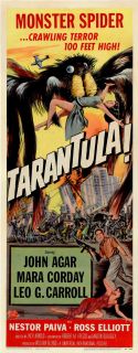 Tarantula Movie Poster 14x36 Insert Leo G Carroll John Agar Mara