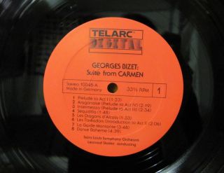 Bizet Grieg Carmen Peer Gynt L Slatkin Cond Telarc 10048 German Import
