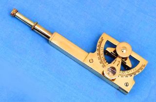 Solid Antiquated Brass Abney Level Survey Instrument Functional