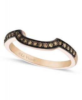 Le Vian 14k Rose Gold Ring, Chocolate Diamond Wedding Band (1/5 ct. t