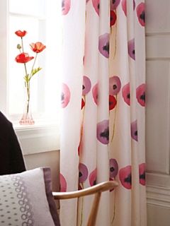 Sanderson Poppies curtains 90x90 in pink/lilac   