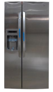 LG 23 CU ft Side by Side Refrigerator Stainless Steel LSC23924ST