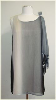 Leyendecker Los Angeles Cocktail Dress Gray Multi Color Size 10