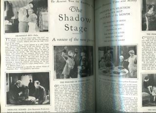 July 1922 Rudolph Valentino Cover Art Gloria Swanson Lila Lee