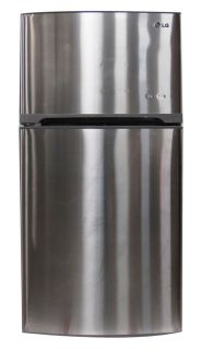 LG 19 CU ft Top Freezer Refrigerator Stainless Steel Ice Maker