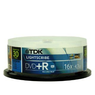 TDK16X DVD R Lightscribe 30 Pack Spindle