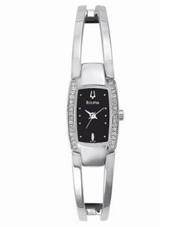 Bulova Watch, Womens Stainless Steel Bangle Bracelet 16mm 96T35