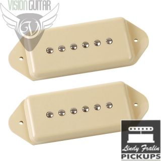 Lindy Fralin 5% Overwound P 90 DOGEAR Pickup Set   P90   Cream Covers