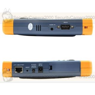 CCTV tester, Video signal intensity testing, Audio test, Optical power