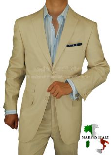 BRIONI $1598 Linen Made in Italy Mens Suits Tan 38R