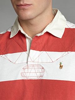 Polo Ralph Lauren Bar striped rugby top Red   