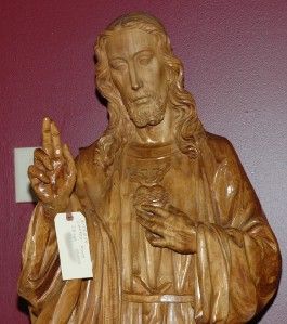 Antique Carved Figural Jesus Church Statue 11JJ16