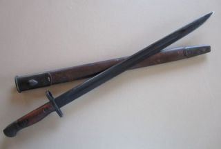 WWI Australian Lithgow Bayonet Model 1907 dated 1918 & Mangrovite 43