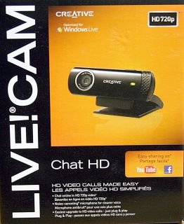 Creative Live Cam Chat HD 720P 5 2MP Webcam 73VF070000000 054651174276