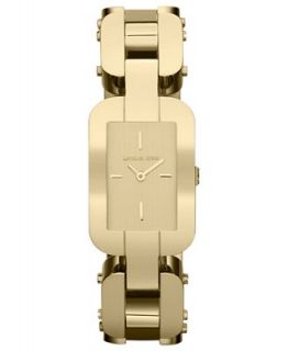 Michael Kors Watch, Womens Brit Gold Tone Stainless Steel Link