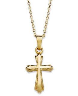 Giani Bernini 24k Gold Over Sterling Silver Necklace, Cross Pendant