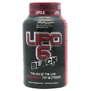 Nutrex Research LiPo 6 Black 120 Black Caps Fat Burner