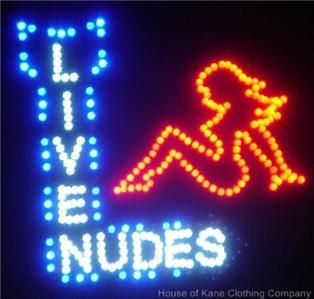 Live Nudes Pinup Girl LED Neon Light Sign Motion