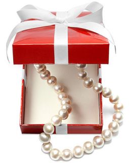 Necklace, 18 14k Gold A+ Cultured Freshwater Pearl Strand (11 13mm
