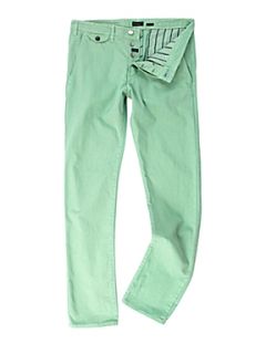 Paul Smith Jeans Green slim fit chino trousers Green   
