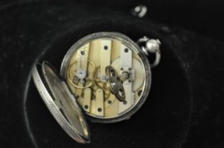 Nice Vintage 37mm London Henry Mills Pocket Watch Keeping Time