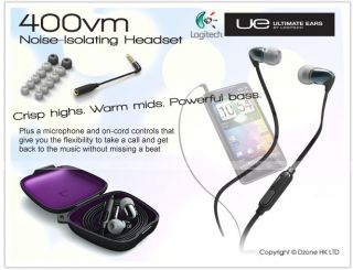 Logitech Ultimate Ears 400vm Noise Isolating Headset w/ Microphone