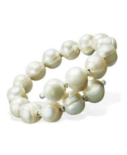 Pearl Bracelet, Sterling Silver Cultured Freshwater Pearl Wrap Cuff