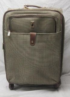 London Fog Luggage Chelsea 25 inch 360 Expandable Upright Suiter Brown