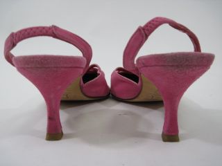 LK Bennett Pink Suede Slingbacks Pumps Heels Shoes 7