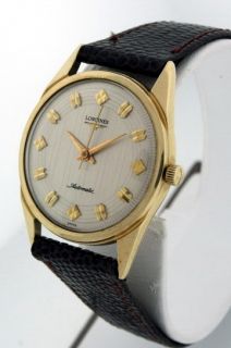 Longines Vintage 18K Yellow Gold Automatic 34mm Mens Watch