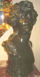 Bronze Woman Lady Sculpture by Van Loon c1930 NoRes