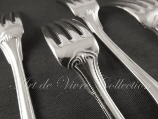 Christofle VENDOME 6 Dessert Forks Brilliant luster, Fourchettes à