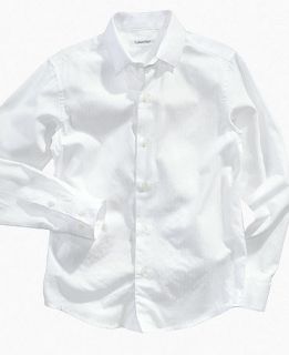 Klein Kids Shirt, Boys White Texture Shirt   Kids Boys 8 20