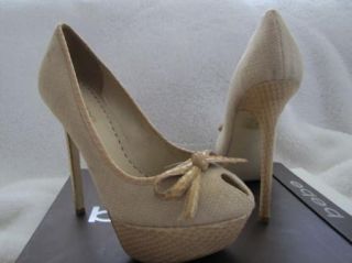 BEBE Shoes Sandal Heels Platform Lorena Black 172579