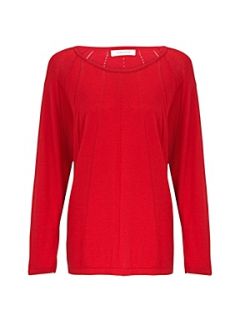 Windsmoor Rouge pointelle sweater Red   