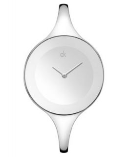ck Calvin Klein Watch, Womens Swiss Mirror Stainless Steel Bangle