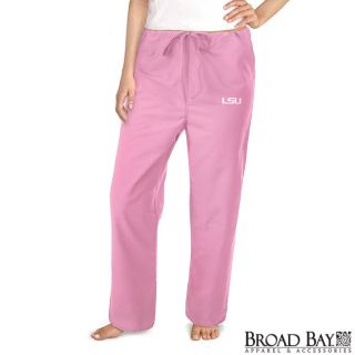 LSU Louisiana State Pink Pajama Scrub Pants XL Gift IDE