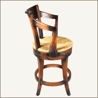 Counter Height Swivel Restaurant Revolving Pub Wood Bar Chair Stool