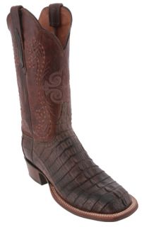 Lucchese Brown Crocodile TL6121 WD Cowboy Boots Womens