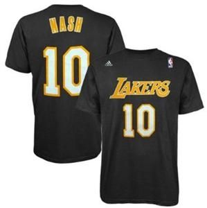 Adidas Los Angeles Lakers Steve Nash Gametime T Shirt All Sizes Very