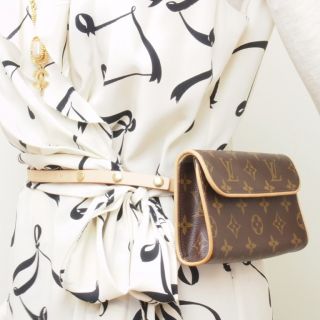 Louis Vuitton Monogram Handbag Pochette Florentine M51855 Waist Bag