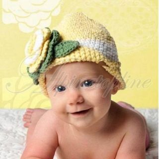 Lovely Infant Crochet Toddler Cap Cute Girls Boys Photography Baby