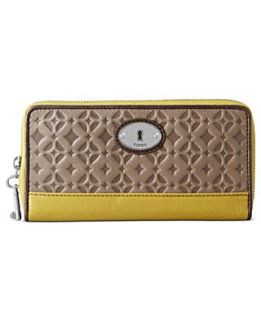 Fossil Handbag, Perfect Gifts Signature Embossed Zip Clutch