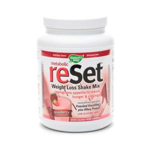 Natures Way Metabolic Reset Weight Loss Shake Mix, Strawberry 1.4 lb