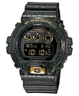 Shock Watch, Mens Digital Green Croc Resin Strap 50x53mm DW6900CR 3