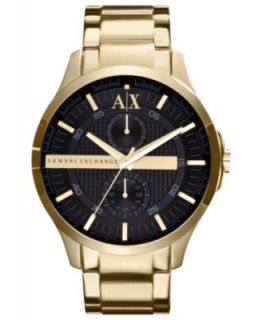 Armani Exchange Watch, Mens Yellow Gold Ion Plated Stainless