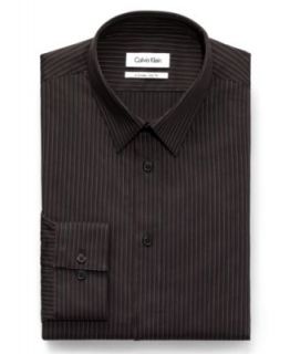 Calvin Klein X Dress Shirt, Slim Fit Stripe Long Sleeve Shirt