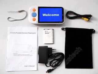 New 4 3 Portable Low Vision Reading Aid Electronic Video Magnifier